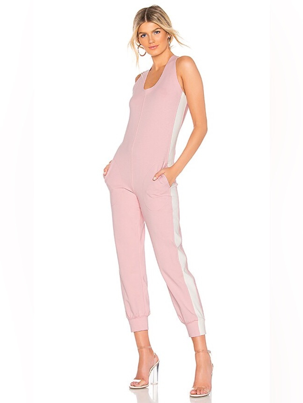 Norma Kamali Side Stripe Jumpsuit
